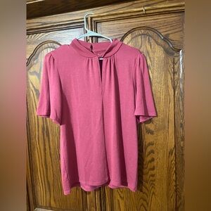 LOFT Women's Blouse in Rich Pink